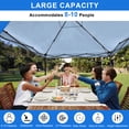 thumbnail image 6 of 10x10 Easy Pop Up Canopy Tent with Sidewalls, Instant Outdoor Shade Shelter with Removable 10FT Sun Walls, Quick Setup Waterproof and UV-Resistant for Patio (Navy Blue, 1 sidewall), 6 of 7