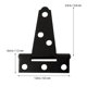 thumbnail image 2 of OFFIGAM 4Ud Bisagras Muebles T Shape Negras Resistentes Con 6 Tornillos Para Fijación Estable, 2 of 7