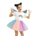 thumbnail image 4 of MEZZALL Kids Girls Ballet Skirts Birthday Holiday Party Dance Skirt With Wing Outfits Comfort Toddler Wear, 4 of 4