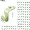 thumbnail image 3 of 100 piezas conector de suspensión de ahorro de espacio, gancho de conexión de mini perchas de cascada, conexión de suspensión de organizador verde, para armario de dormitorio JAMW Sencillez, 3 of 5
