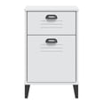 thumbnail image 6 of Bedside Cabinet VIKEN White - Engineered Wood Nightstand with Storage, Industrial Style End Table for Bedroom & Living Room, 6 of 9