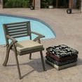 thumbnail image 6 of ARDEN Outdoor Seat or Rocking Chair Cushion, 19 x 18, Water Repellent, Fade Resistant, Tan Leala, 6 of 13
