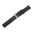 thumbnail image 3 of Black Nylon Watch Band 20mm Width Durable Nylon Strap with Silver Buckle, Canvas Watchband, 3 of 6