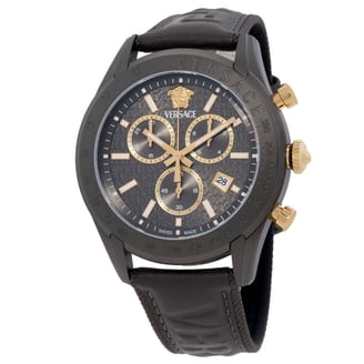 Pre-Owned Versace ASQ99 Quartz Watch, Green Dial, Stainless 
