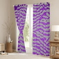 thumbnail image 3 of Castle Fairy Purple Zebra Print Curtains Pack of 2 (42x84 Each),Animal Curtains Blackout, 3 of 6