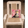 thumbnail image 2 of Carolines Treasures BB9811PW1818 Miniature Pinscher 2 Love Fabric Decorative Pillow  18H x18W multicolor, 2 of 2