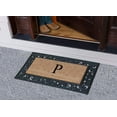 thumbnail image 2 of A1 Home Collections Rubber Coir Doormat Outdoor Entrance Floor Entryway Mat, Beige/Black, 23"x 38", 2 of 7