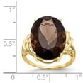 thumbnail image 3 of 10k Smoky Quartz Ring in 10k Yellow Gold - Size 6, 3 of 3