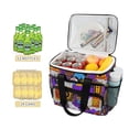 thumbnail image 2 of FORMRS Insulated Cooler Bag 24 Cans Capacity Soft Leakproof Lunch Box with Side Pockets, Purple Simple Triangles, 2 of 7
