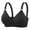 Black, variant on Comfortable Wireless Bras for Women Push up Bra Breathable Soft V-Neck T-Shirt Bra Back Hook & Eye Closure Everyday Padded Bralettes , B12-19, Beige, M