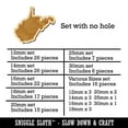 thumbnail image 2 of West Virginia State Silhouette Wood Mini Charms Shapes DIY Craft Jewelry - No Hole - 30mm (6pcs), 2 of 7
