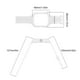 thumbnail image 4 of 2 en 1 para Funda Redmi Watch 4 + Correa Repuesto Pulsera Silicona (blanco), 4 of 9