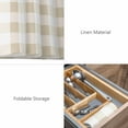 thumbnail image 6 of Beige Plaid Placemats for Dinning Table Set of 4, Spring Summer Farmhouse Buffalo Checkered Burlap Kitchen Place Mats Waterproof Cloth Table Mats, Indoor Outdoor Placemats Easy Clean Dinner Decor, 6 of 8