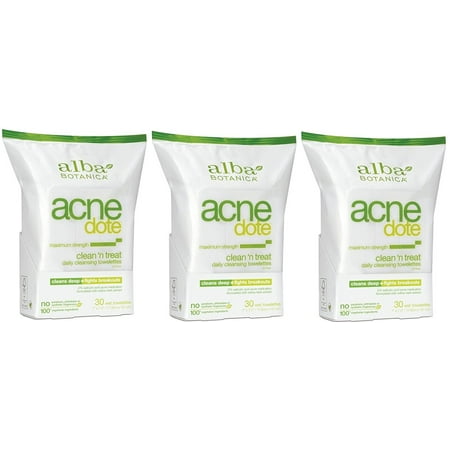 Alba Botanica Natural Acne-dote, Acne Medication, Clean 'n Treat, Maximum Strength Daily (The Best Way To Treat Acne)