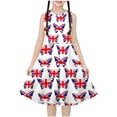 thumbnail image 2 of LOVZFMLL Robe de Princesse Imprimée pour Enfants et Filles de 4 à 14 Ans, Manches Longues, Col Rond, 2 of 7