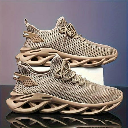 

HOLEX FZ- fashion lightweight breathable couple twist shoes mesh cloth shoes khaki 40 yards