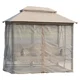 thumbnail image 4 of Columpio ajustable para exteriores, para Patio Gazebo, cama de día de lujo de 3 asientos, cama columpio para jardín con mosquiteras y techo doble, superventas, 4 of 4