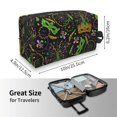 thumbnail image 4 of Goofa Carnival Mardi Gras3 Printed Toiletry Bag with Handle,Large Capacity Travel Makeup Cosmetic Bag for Women, Carry on Airport Airline Compliant Bag, 4 of 9