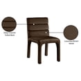 thumbnail image 6 of Pemberly Row Modern / Contemporary Brown Velvet Dining Chair, 6 of 33