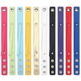 thumbnail image 1 of SHISUYAN Leather Wristbands with Hidden Buckle Adjustable Length Comfortable to Wear Vibrant Assorted Colors, 1 of 8