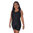 thumbnail image 1 of Traje De Baño Deportivo Con Short Mujer Body Entrenamiento Natacion Licra Anticloro, 1 of 4
