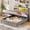 Gray, variant on Farmhouse Full Size Bed Frame with Lift Up Storage & Bookcase Headboard - Wood Platform Bed with USB Charging Station, LED Lights, No Box Spring Needed, Brown