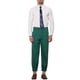 thumbnail image 2 of Pantalones de vestir formales cortos de color sólido de doble pliegue para hombres INSPIRE CHIC 38 Verde Oscuro, 2 of 5