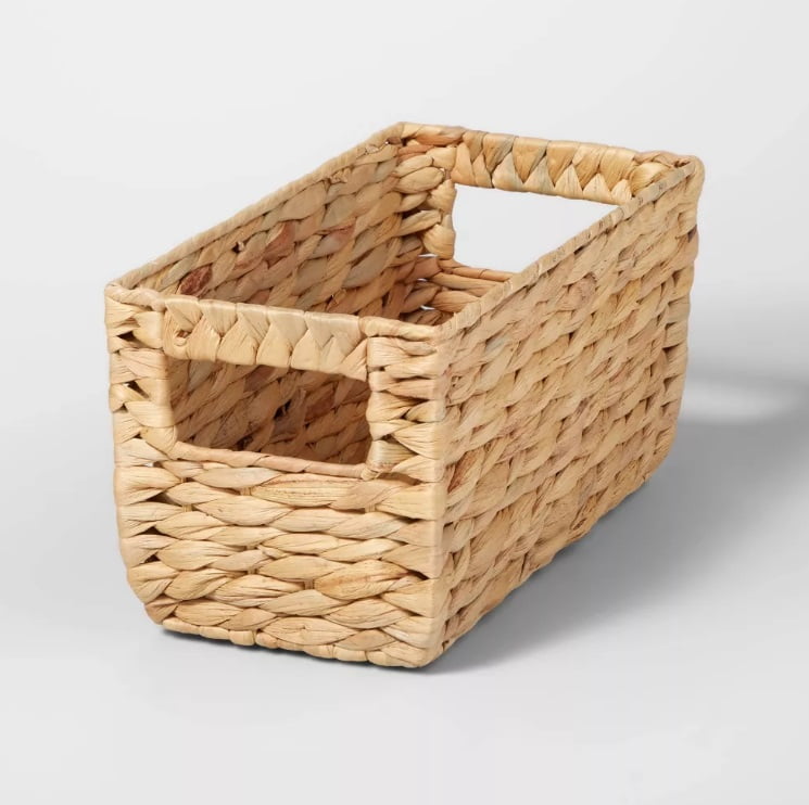 Woven Water Hyacinth Rectangular Basket Brightroom 12" x6" x6"