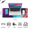 thumbnail image 5 of Dazzling Galaxy Large Gaming Mouse Pad – Non-Slip Rubber Base for Perfect Control, Stitched Edges for Durability. Ideal Keyboard & Desk Pad – 31.5x11.8in., 5 of 7