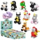 thumbnail image 1 of Juguete de bloques de construcción para niños, ensamblaje de partículas pequeñas, animales adorables, 10 cajas (Xiaomingxing 52046), caja, 1 of 2