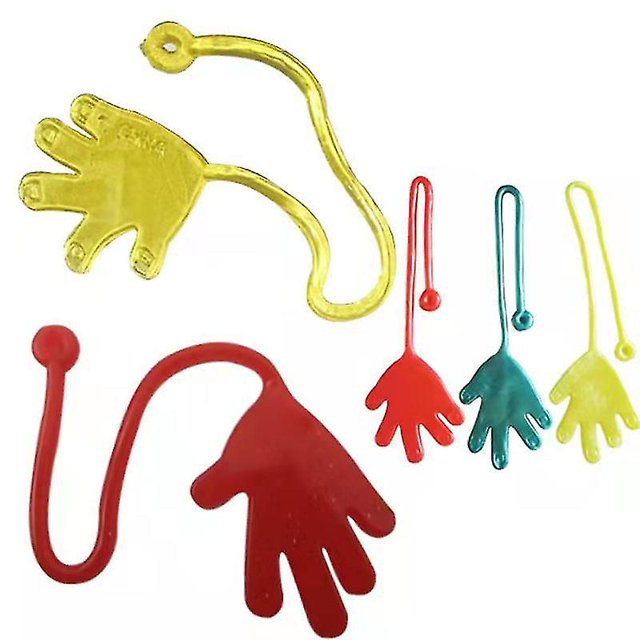 Juguete de manos elásticas Regalos para niños Regalos Juguetes de cumpleaños de fiesta de goma elástica (12 piezas, al azar) kaili Sencillez