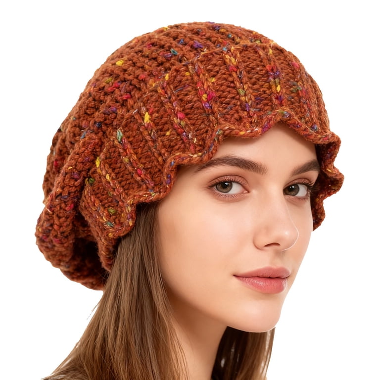 Korean Style Knitted Beanie, Autumn Winter Warm Slouchy Hat  display picture 1