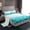 Cyan White, variant on jejeloiu Stripes Lines Circle Twin Sheet Sets,Cyan White Bedding For Teens Kids 3pcs