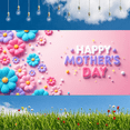 thumbnail image 5 of Floral Decorative Mother's Day Banner Spring Flower Theme Polyester Material Happy Celebration for Mother's Day Party Family Event Indoor Decoration, 5 of 9