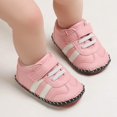 thumbnail image 6 of Baby Boys Girls Pu Leather Hard Bottom Walking Sneakers Toddler Rubber Sole First Walkers Infant Cartoon Slippers Crib Shoes, 6 of 6