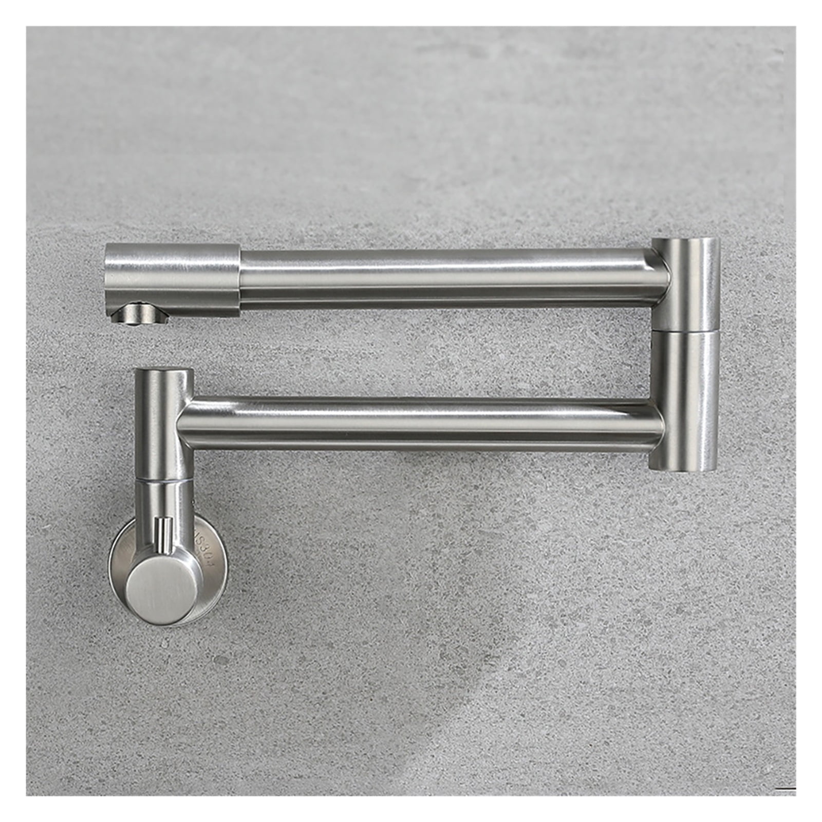 Folding Into The Wall Faucet 304 Stainless Steel Universal Rotation Faucet Kitchen Concealed Single Cold Faucet ,Bar Laundry RV Farmhouse