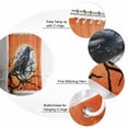 thumbnail image 6 of Halloween Crow Shower Curtain Set ，Waterproof Fabric Shower Curtains Moon Branches Orange Classic Retro Art Shower Curtains for Bathroom,Bathroom Decor 72"x72", 6 of 6