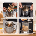 thumbnail image 3 of Stainless Steel Fry Kitchen Pot 2L Kitchen Fryer Pan Large Capacity Multifunctional Oil Filter Tank Deep Frying Pot, 3 of 5