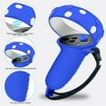 thumbnail image 3 of VR Cover Accessories Set For Quest 2 - Silicone Shell, Controller Grips, Face Cover, Button Caps, Lens Cover Glasses Cloth Set, 3 of 6