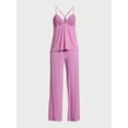 thumbnail image 3 of Sofia Intimates Women's and Plus Modal Cami and Pajama Pants Set, 2-Piece, Sizes XS-3X, 3 of 5