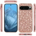 thumbnail image 7 of Phone Case for Google Pixel 9 Pro Case Glitter Sparkle Pink, Glamorous Bling Shiny Cover Google Pixel 9 Pro Case Silicone Anti-Fingerprint Thin (Pink), 7 of 7