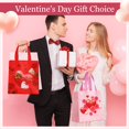 thumbnail image 4 of 120 Pcs Valentine's Day Gift Reusable Treat Bags with Handles - Non Woven Waterproof Goody Bags for Gifts & Party Favors, 4 of 6