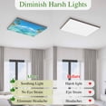 thumbnail image 5 of Ocean Sea Magnetic Fluorescent Light Covers for Ceiling Lights 2x4Ft, Summer Palm Trees Blue Sky Beach Tropical Office Classroom Kitchen Drop Ceiling Light Covers Lighting Filters Shade Panel 3 Packs, 5 of 9
