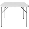 thumbnail image 3 of Mesa Plegable Cuadrada de Plastico, Mesa para Interiores y Exteriores, Medidas: 86cm Largo y 74cm Alto, Plastico Reforzado, Soporta 100Kg, Color Blanco, 3 of 13
