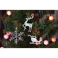 thumbnail image 2 of Handmade Christmas Ornaments Christmas Tree Decorations Unique Santa Sleigh Ornaments with Red Ruby Crystal for Holiday Home Decor (1), 2 of 4