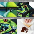thumbnail image 4 of Frog Double Layered Insulated Lunch Bag with Two Compartments, Large Capacity, Hand Carry, for Refrigerated Meals - 7.1x11.4x16.1 Inches, 4 of 6