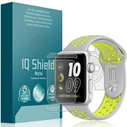 IQ Shield Matte Full Body Skin Compatible with Apple Watch Nike+ (42mm) + Anti-Glare (Full Coverage) Screen Protector and Anti-Bubble Film