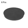 thumbnail image 3 of Protectores de patas de silla para el suelo, paquete de 8, 2.5" - Almohadillas redondas de caucho antideslizantes para suelos de madera, sofá (Negro), 3 of 5