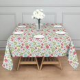 thumbnail image 3 of Pioneer Flower Floral Print Pattern Square Tablecloth, Waterproof Wipeable Spillproof Washable Table Cover for Home Kitchen Party Decor, 42"x42", 3 of 6