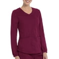 thumbnail image 4 of Scrubstar Women's Core Essentials Mechanical Stretch Long Sleeve V-Neck Scrub Top WD844, 4 of 6